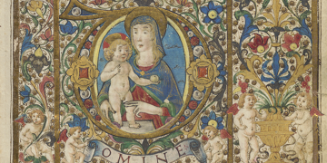 Image of the Virgin and Child from an Italian Book of Hours